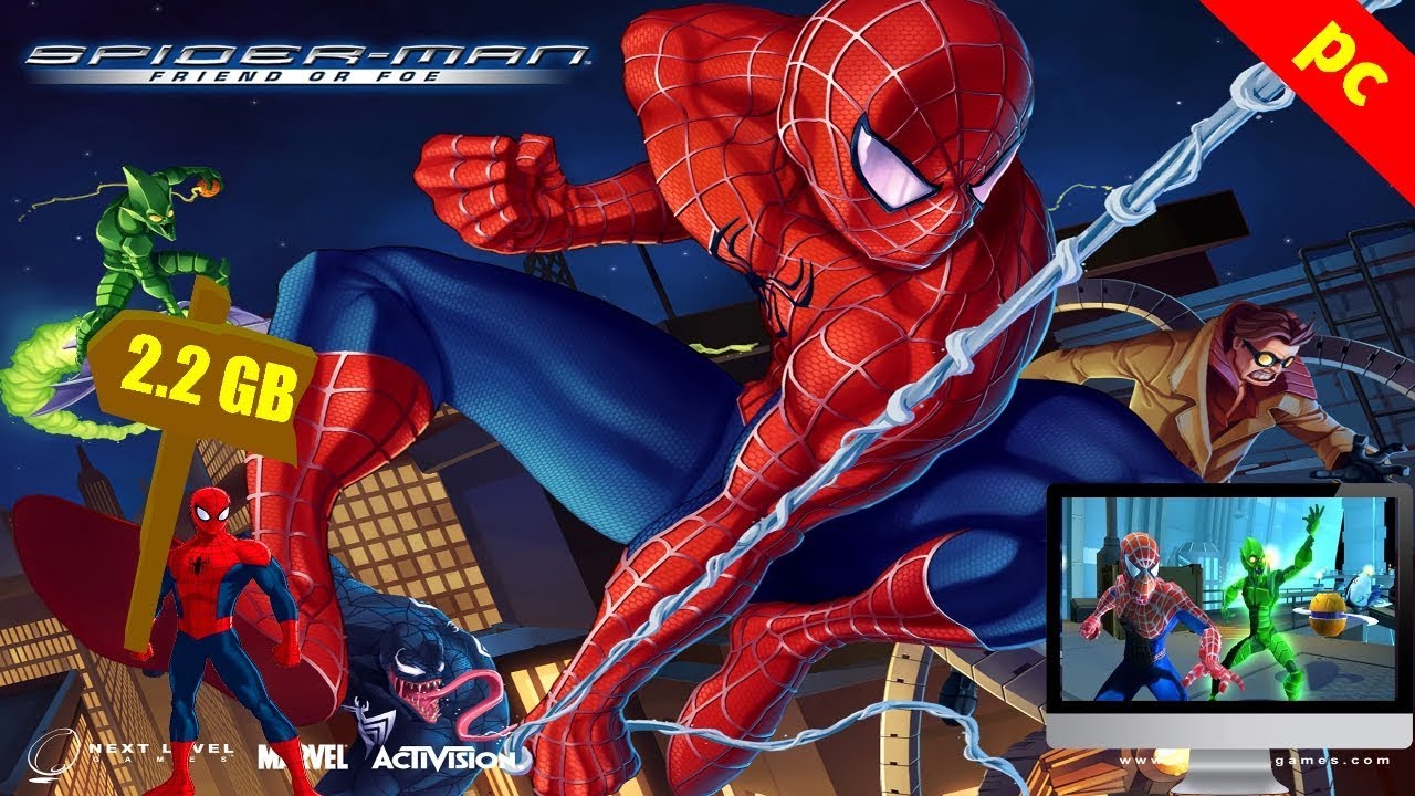 download free spiderman friend or foe iso pc game